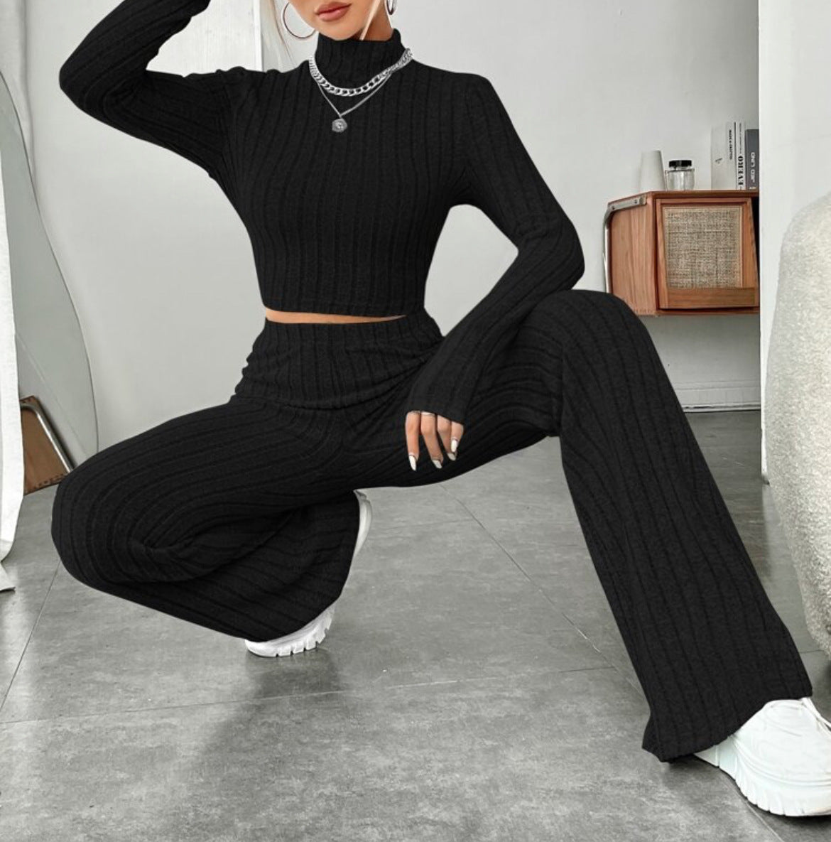 Women’s Turtleneck & Trousers Set